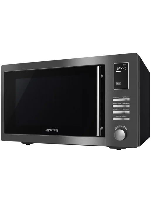Smeg Микроволновая печь MOE25B на л, серый, фото 4