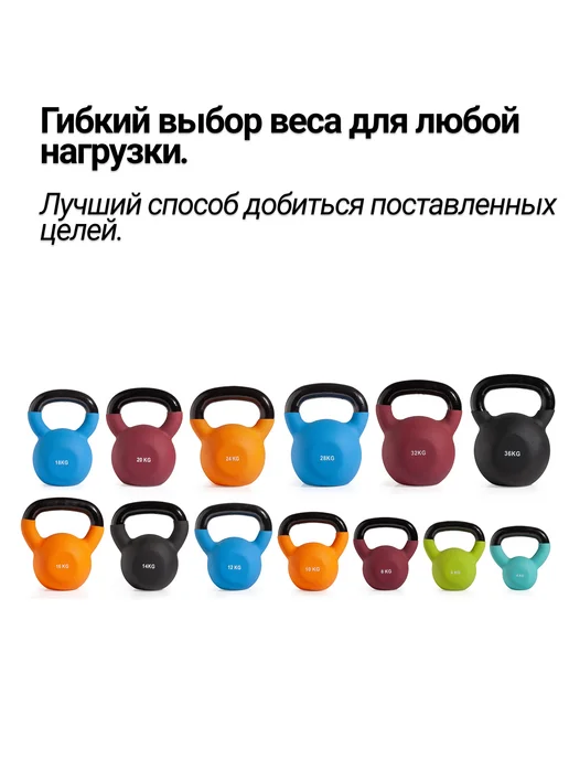 VictoryFit Гиря чугунная неопрен 16 кг, 16 кг, фото 6