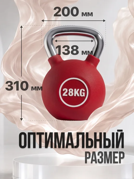 VictoryFit Гиря чугунная с полиуретановым покрытием (CPU) 6 кг, 28 кг, фото 2