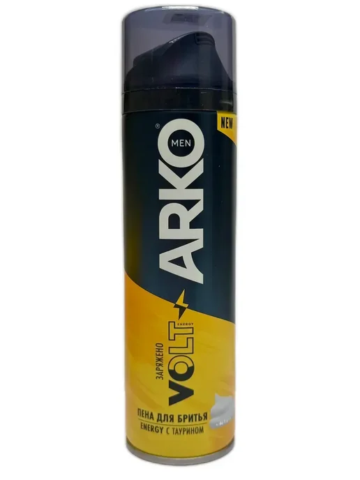 ARKO Пена для бритья Energy с таурином 200мл, 200 мл, фото 2