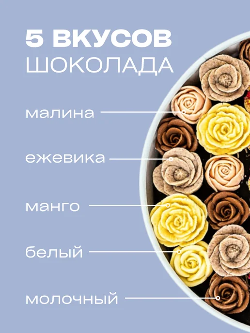 You&I Набор шоколада из 27 сладких роз - С Днем Рождения, 27 шт, фото 4