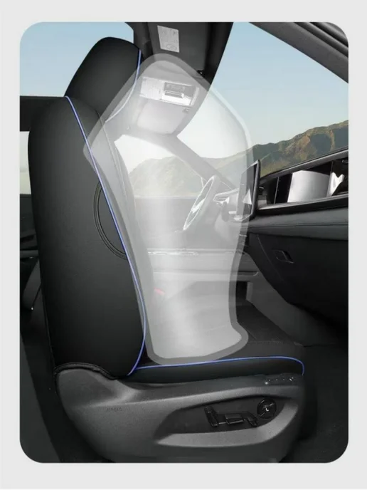 Volkswagen Teramont Pro Полное покрытие, чехлы на сиденья, синий, фото 4