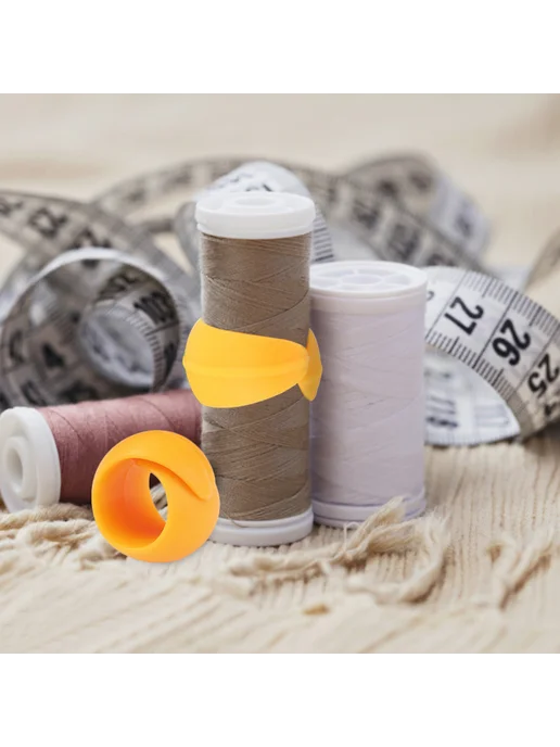 2шт мини зажимы для катушки силиконовые для Fix Spool (синие, 2 шт, фото 2