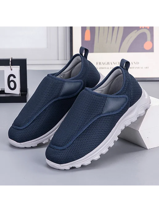 Мужские диабетические тапки Non-Slip для пожилых, ортопедика, синий, фото 2