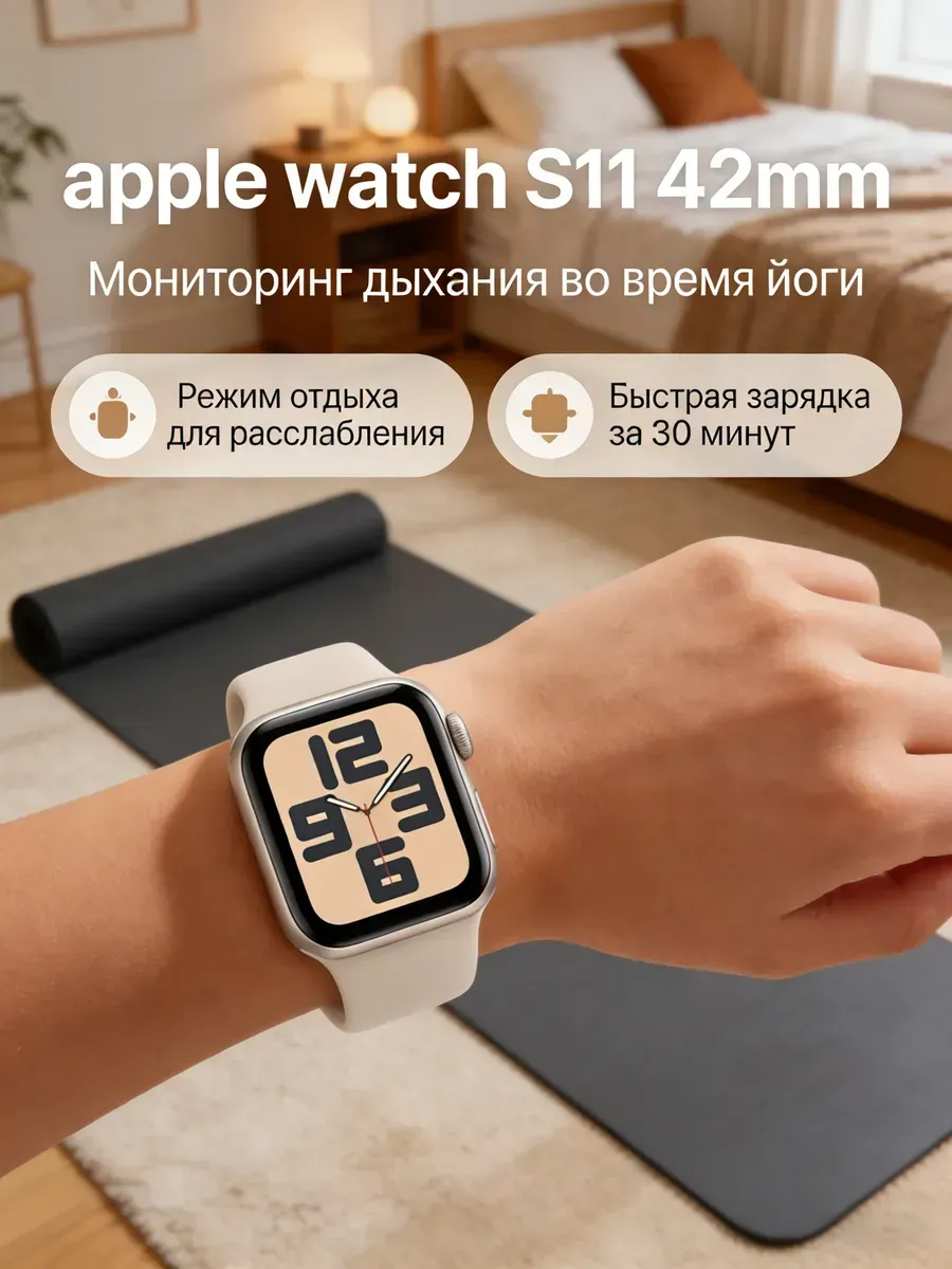 Apple Watch S11 42mm Для спорта и здорового образа жизни