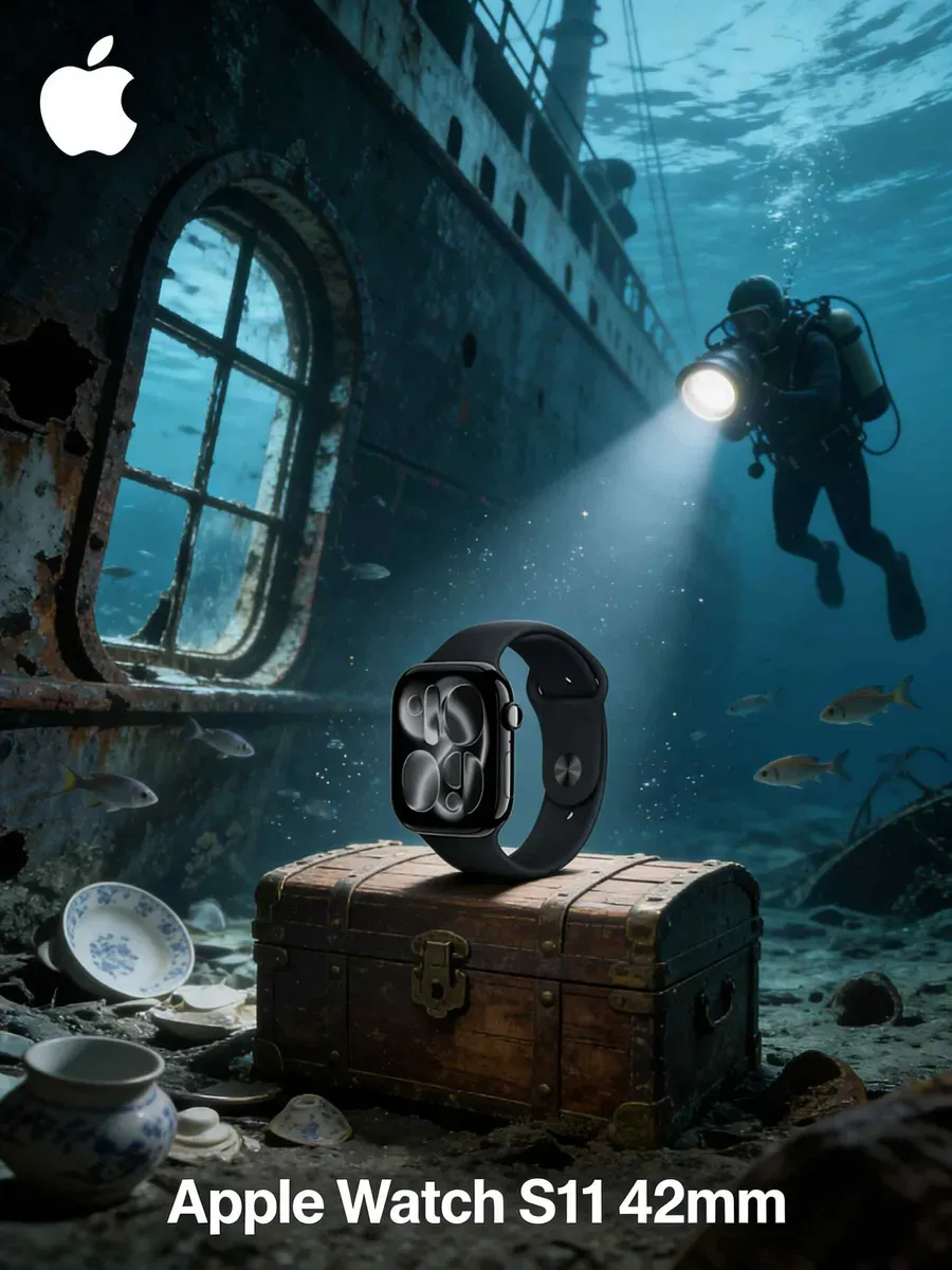 Apple Watch S11 черный умные часы