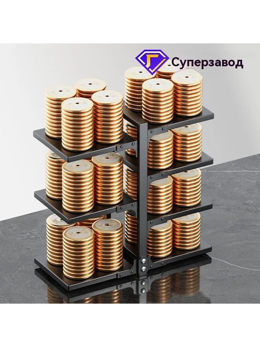Подставка для хранения кастрюль 3 пластины 3 крышки, в упаковке 2 кг, фото 2