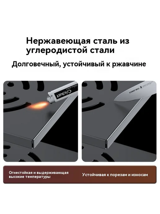 Подставка для хранения кастрюль 3 пластины 3 крышки, в упаковке 2 кг, фото 5