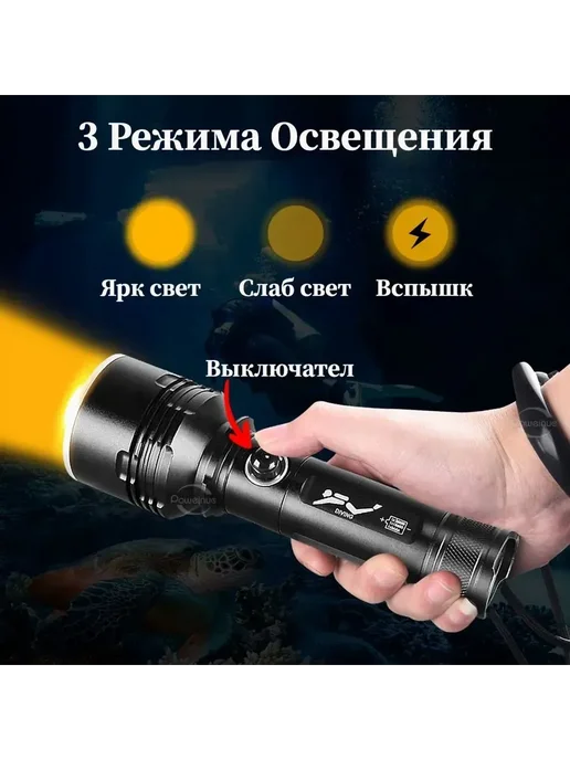 joncely Подводный фонарь Черный, черный, фото 2
