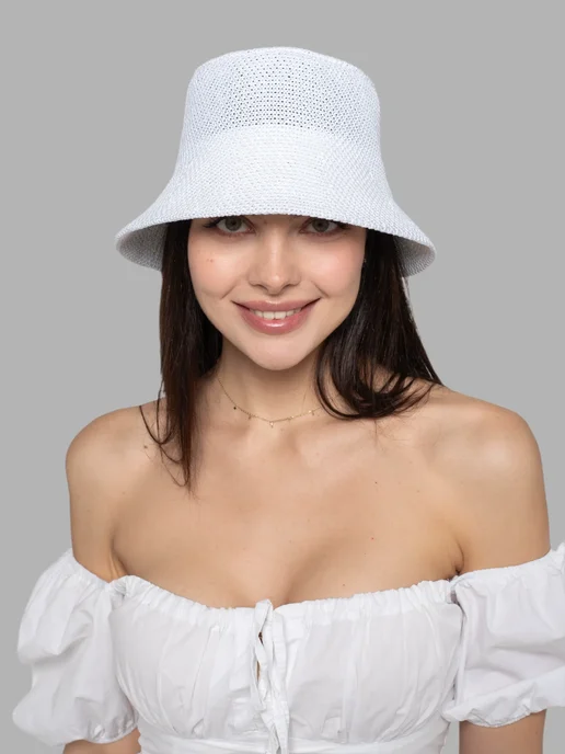 G&N Шляпа летняя пляжная от солнца, белый, фото 2