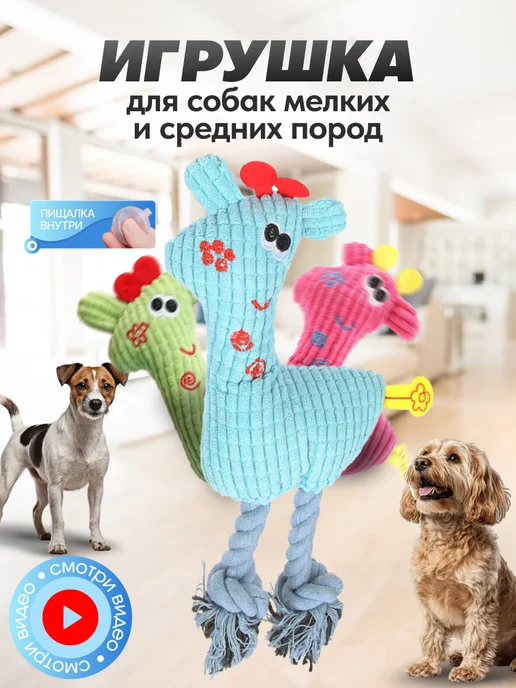 Игрушка для собак мелких пород, голубой