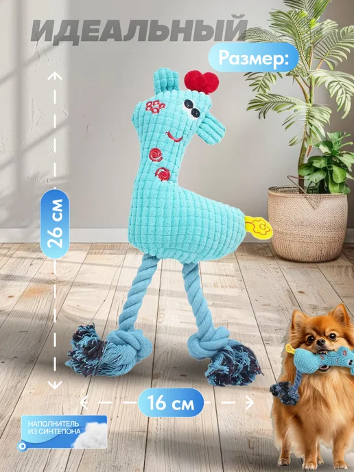 Игрушка для собак мелких пород, голубой, фото 2