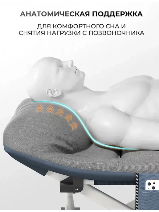 Раскладушка туристическая с матрасом, вариант, фото 5