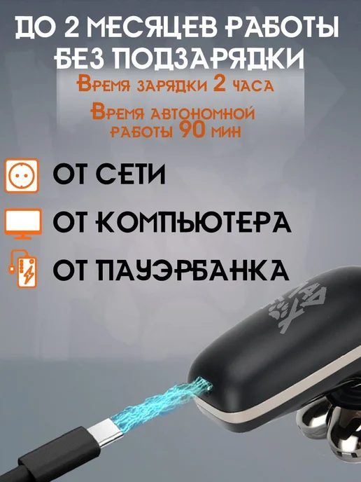Электробритва ESH-02_ESH-02, черный, черный, фото 6