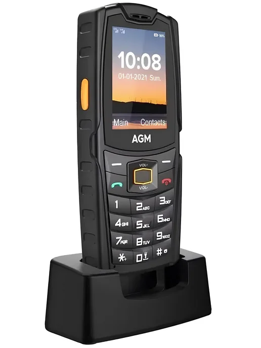 Защищенный кнопочный телефон AGM M6 с док-станцией для заряд…, черный