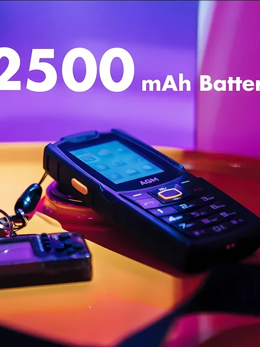 Защищенный кнопочный телефон AGM M6 с док-станцией для заряд…, черный, фото 5