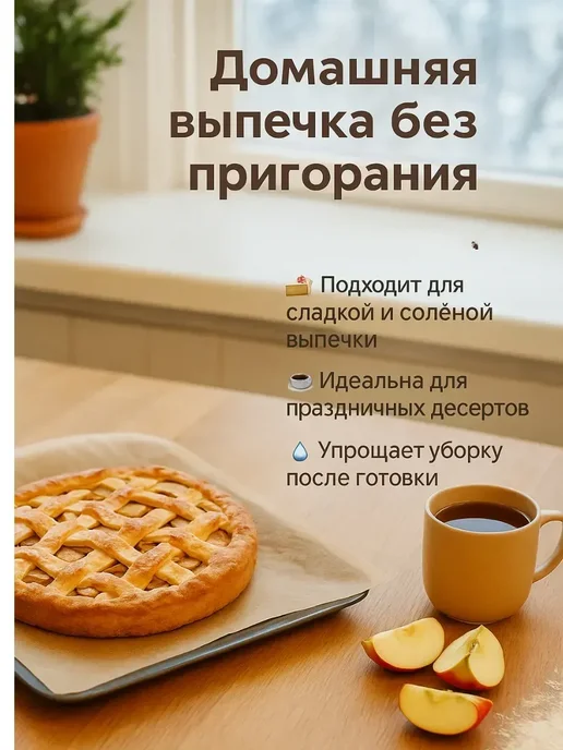 ТА1612 Пекарская бумага силиконизированная 38 см × 8 м, 8 м, фото 2