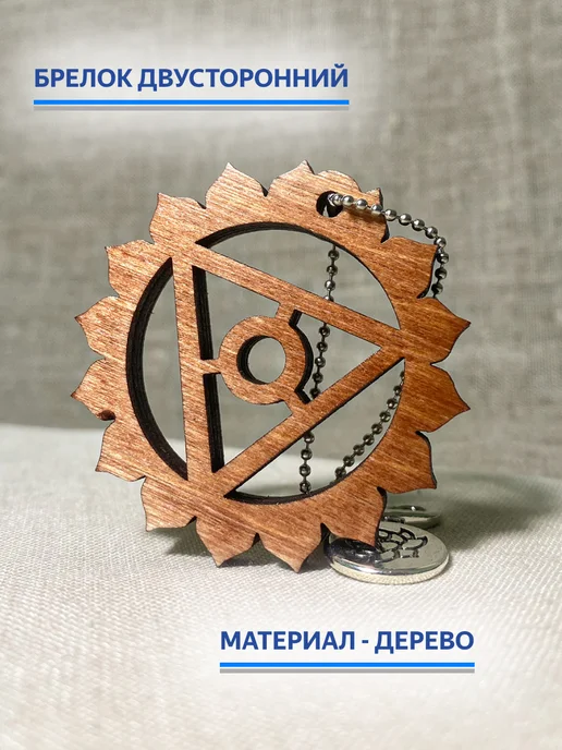 "Свежий Ветер" Брелок "Чакра Вишудха", коричневый, фото 2