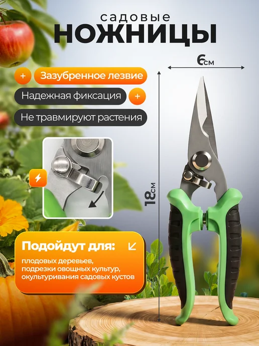 Набор садовых секаторов и ножниц, черный, фото 3