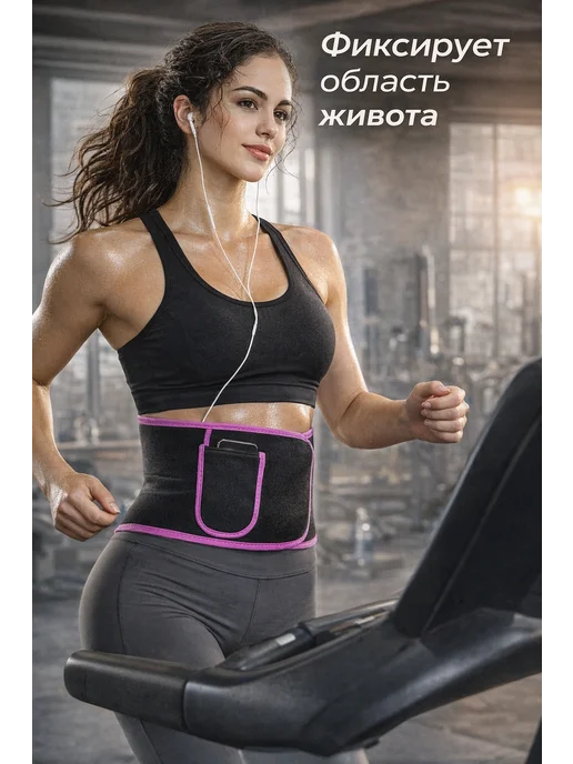 Пояс для похудения живота утягивающий для талии, вариант, фото 2